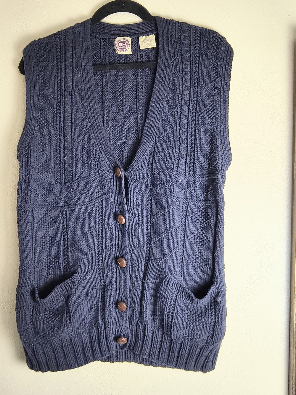 Vintage navy blue saks fifth avenue sweater vest